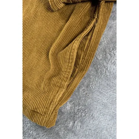Valor Collective Corduroy Shacket Brown Mens Large Long Sleeve 100% Cotton - Picture 3 of 8
